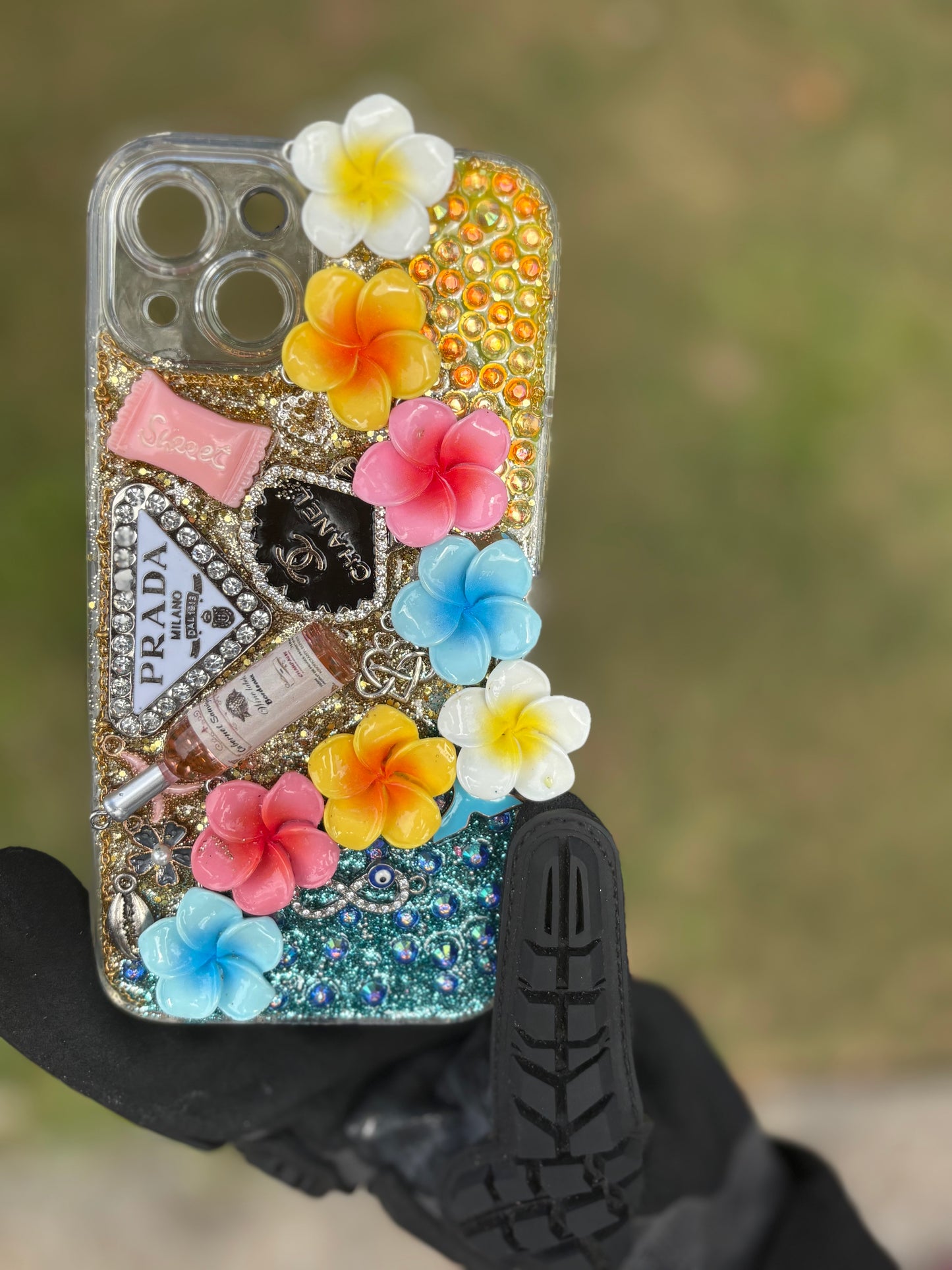 Sunset Beach 🌅 🌺🩵 iPhone 13/14 case