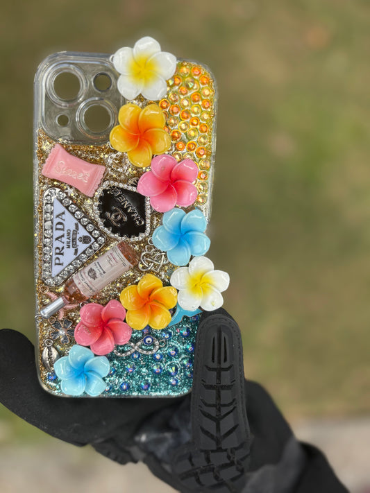 Sunset Beach 🌅 🌺🩵 iPhone 13/14 case