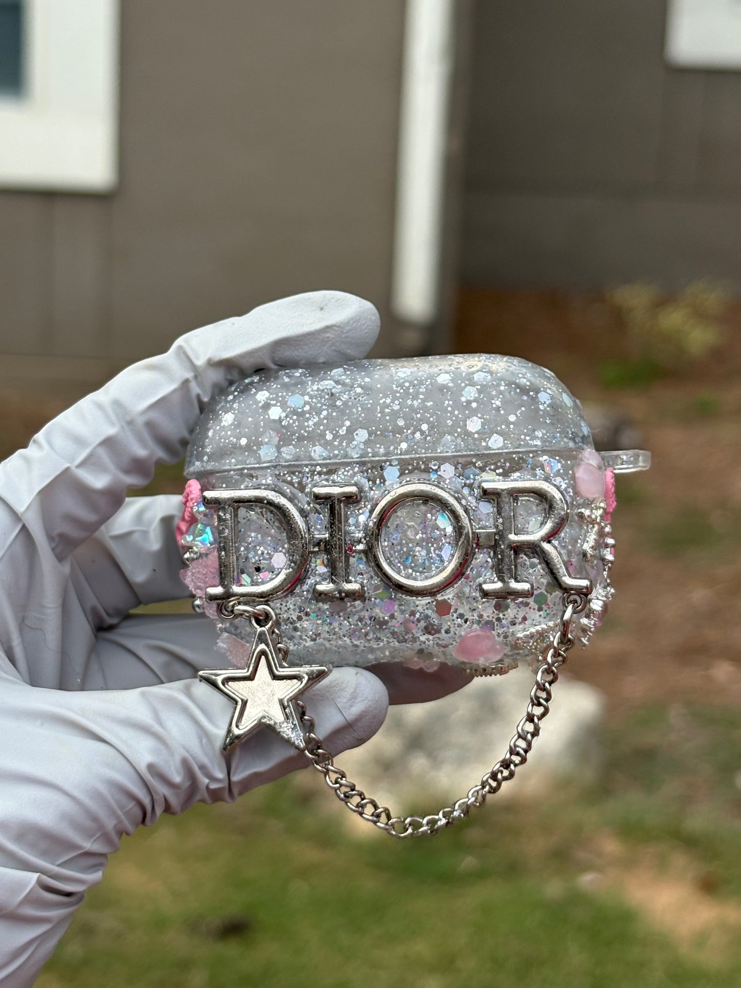 Custom Designer AirPod Case🩶🎀 (TPU protection Case)