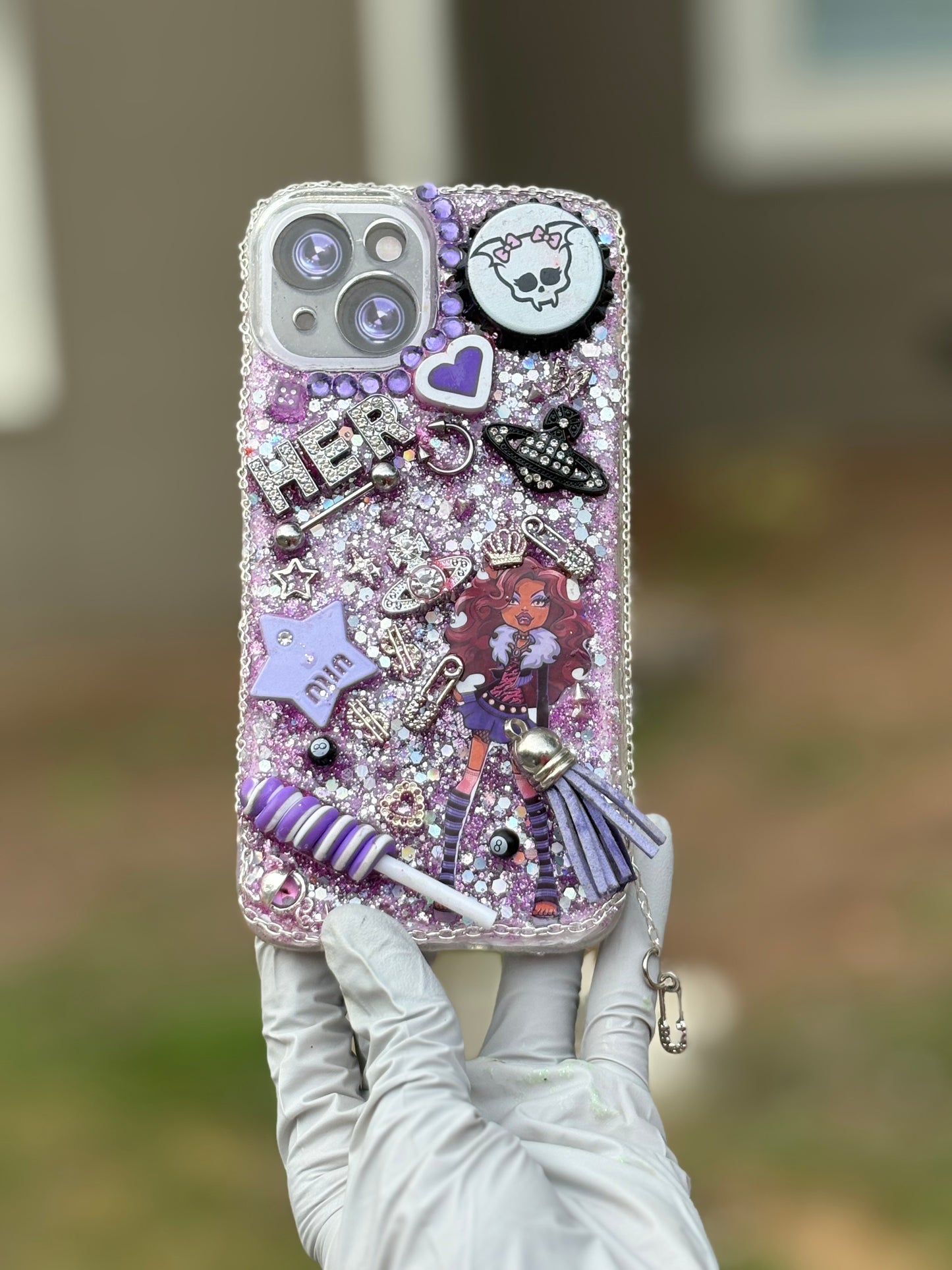 Clawdeen Wolf junk case💜🐺 iPhone 14 TPU protection case