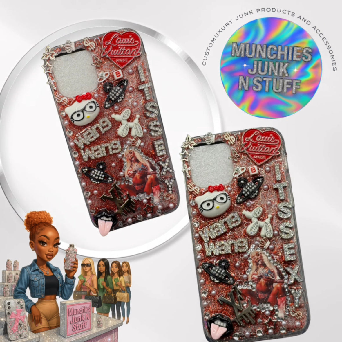 Sexy Red Luxe Case💋🖤 iPhone 12/12Pro