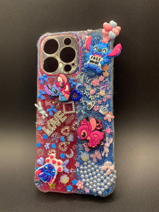 Stitch&Angel🩷💙 Themed case iPhone 15pro