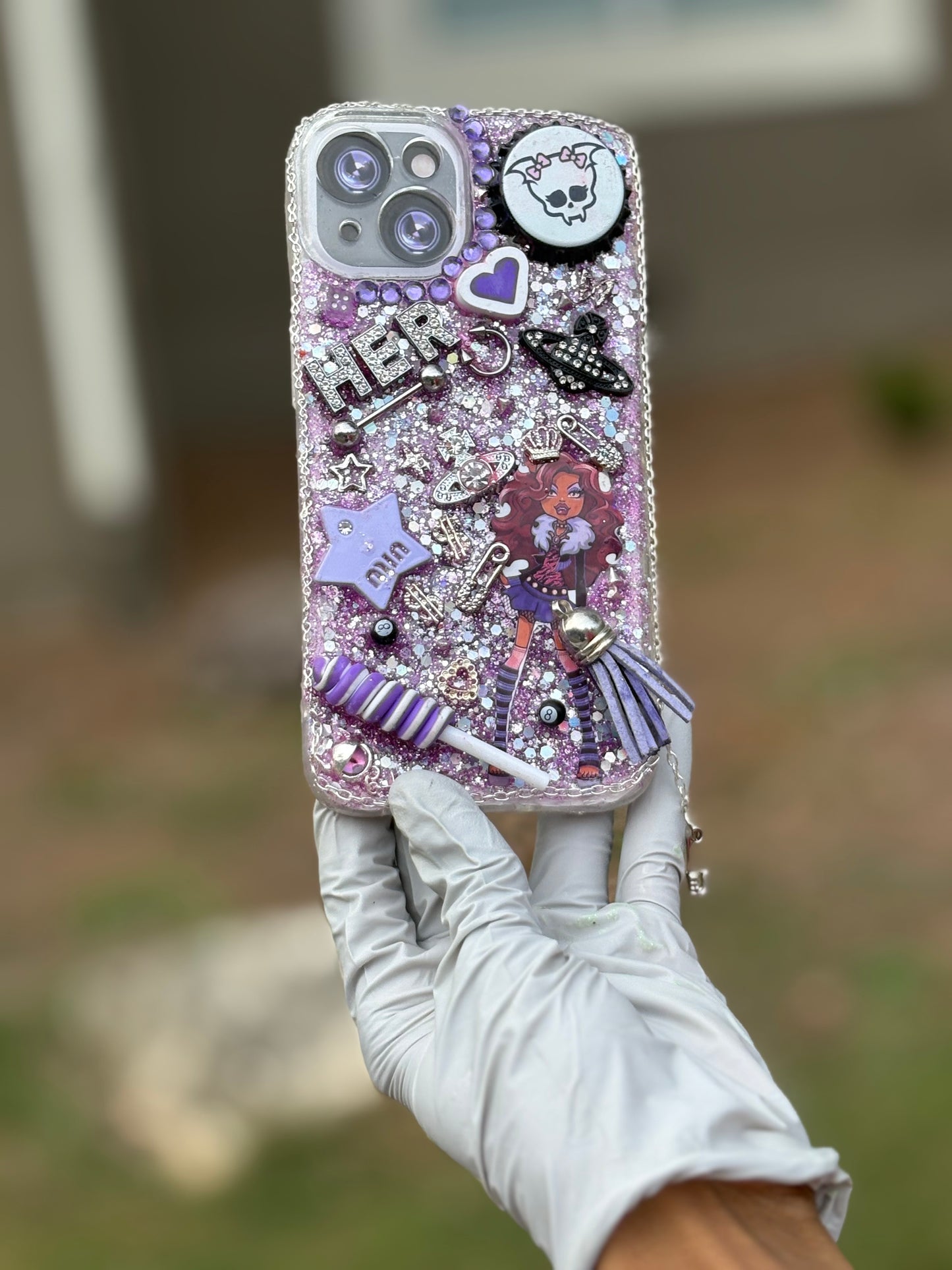 Clawdeen Wolf junk case💜🐺 iPhone 14 TPU protection case