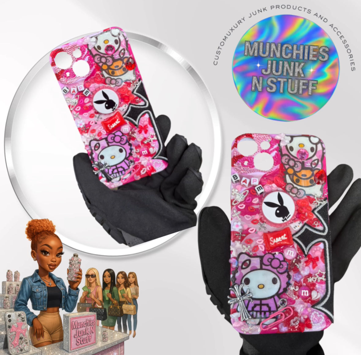 🩷Hello Kitty X Babe iPhone 15 Plus Case❤️